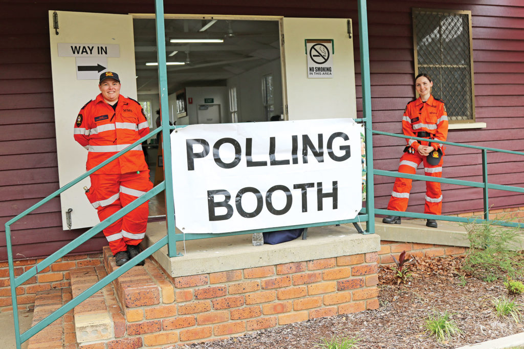 SES Overseeing Voting on Election Day