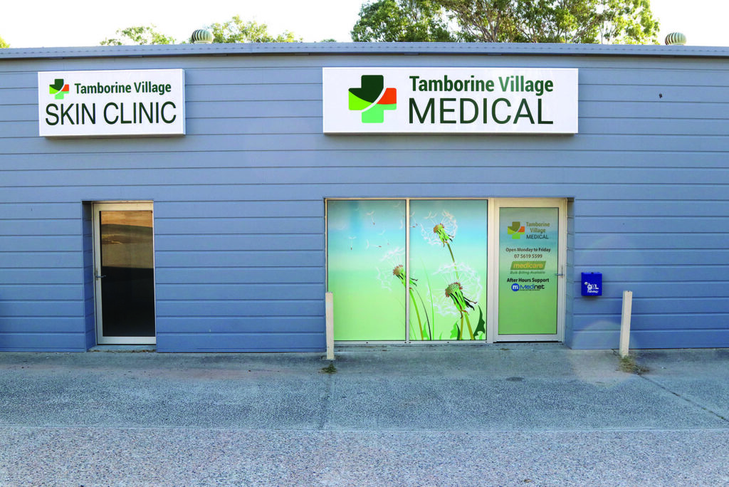 Tamborine Village Medical & Skin Clinic’s new signage & window design