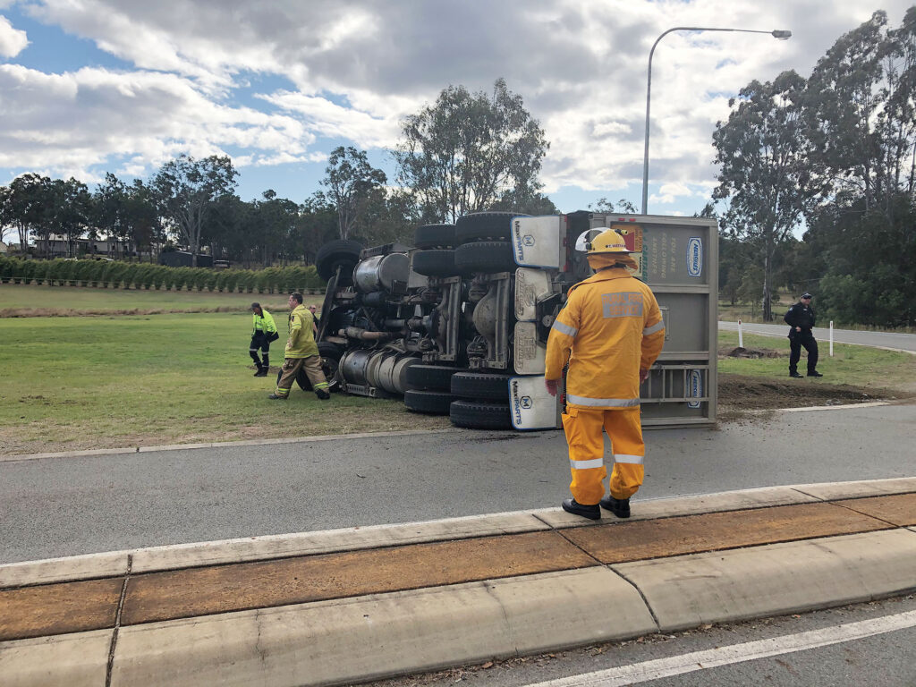 Gravel Truck Rollover