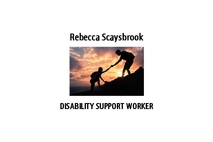 Rebecca Scaysbrook - Disability Support Worker