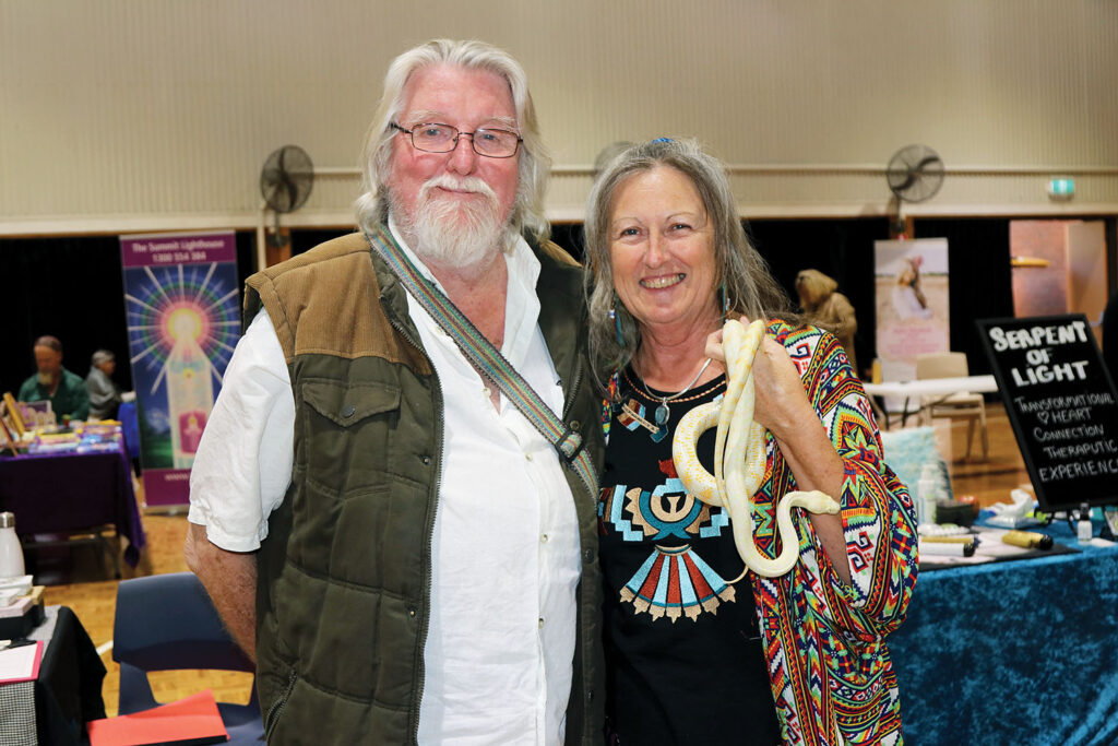 Adrian Moore & Jill Zimmermann at the Wellbeing & Psychic Expo