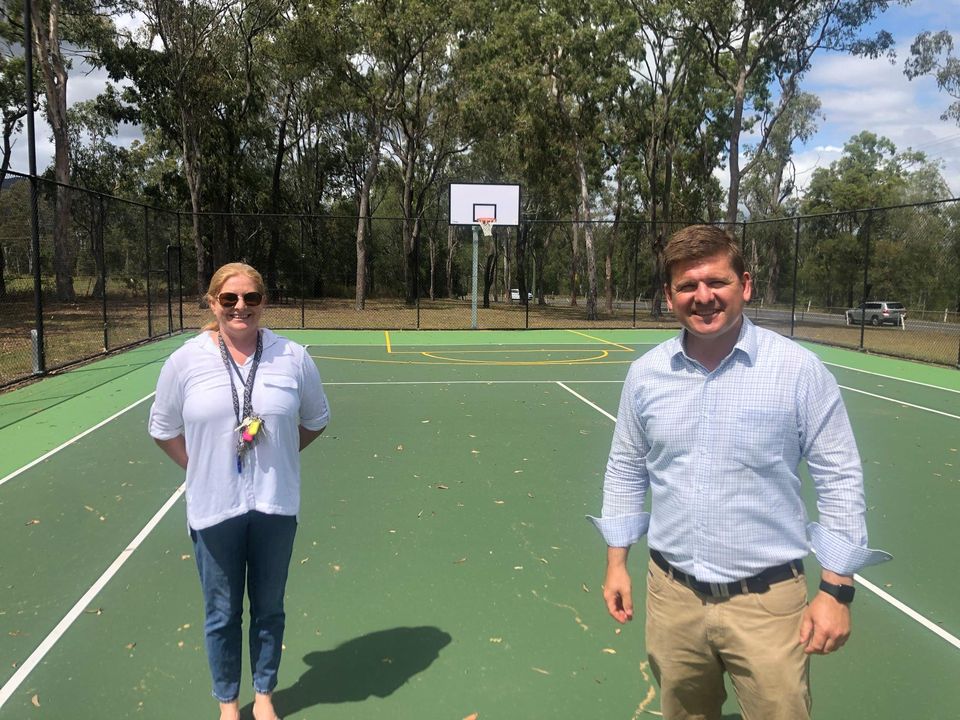 Nicole Pardilanan & Jon Krause MPOn Newly Surfaced Tennis Courts