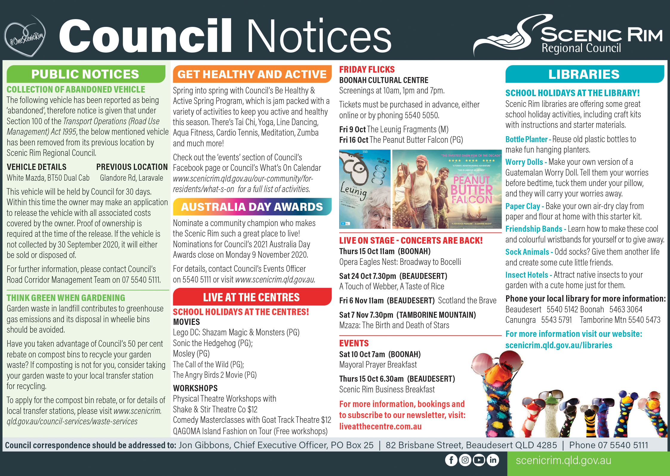 SRRC October Notices