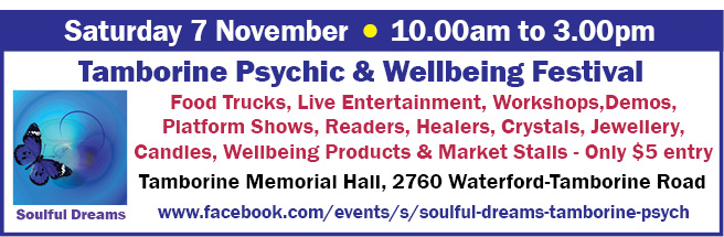 Tamborine Psychic & Wellbeing Festival - 7 Nov 2020