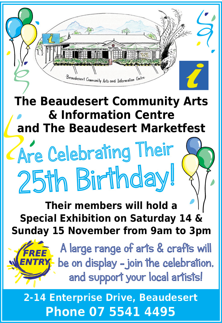 Beaudesert Community Arts & Information Centre 25th Birthday