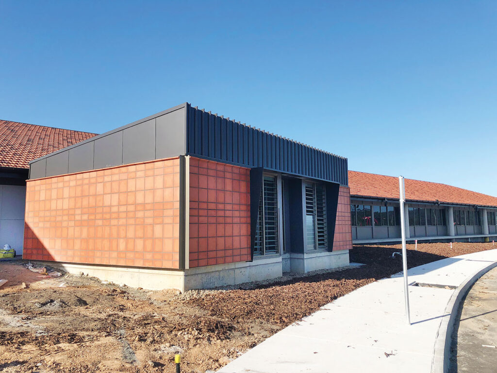 New Reception Building being constructed