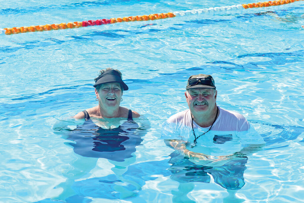 Instructor John (right) with his 2-I-C Vicki Mills