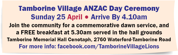 Tamborine Village ANZAC Day Ceremony