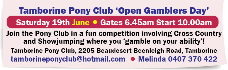 Tamborine Pony Club ‘Open Gamblers Day’