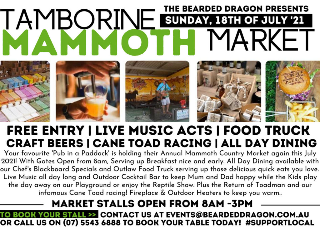 Annual Tamborine Mammoth Market Tamborine Bulletin