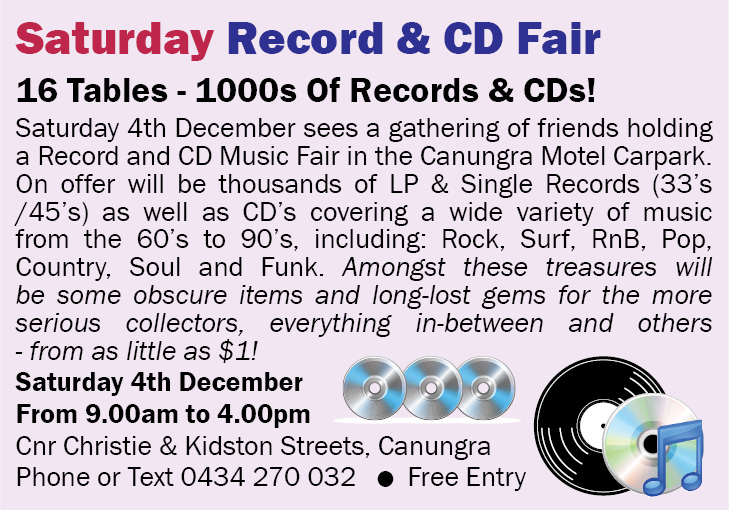Saturday Record & CD Fair