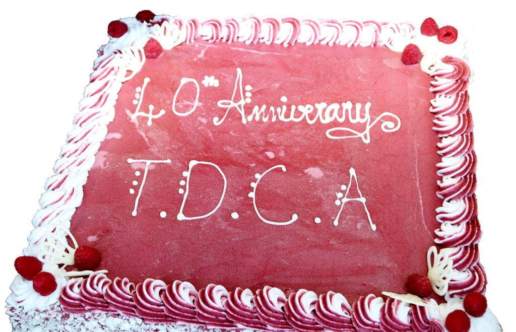 TDCA Inc 40 Year Anniversary Cake