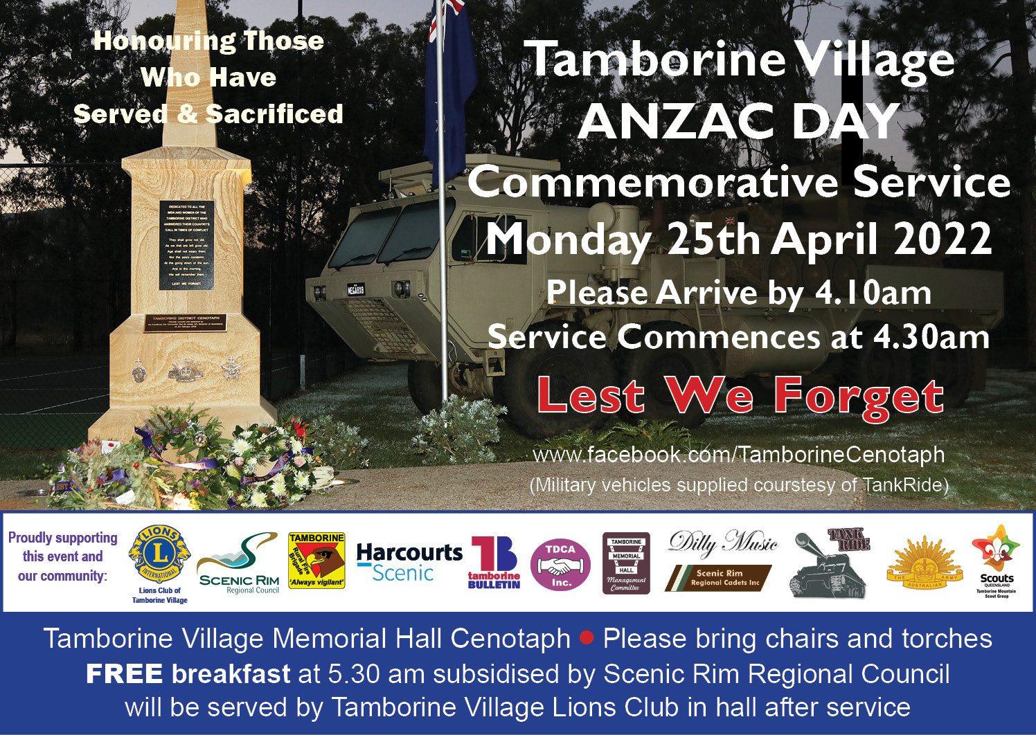 Tamborine Village ANZAC DAY Ceremony