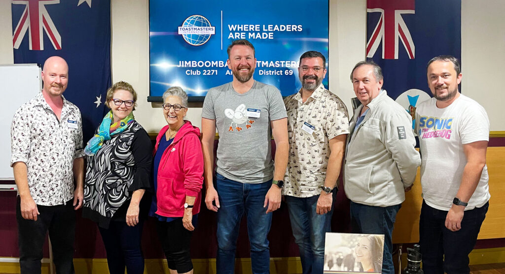 Jimboomba Toastmasters New Executive Committee for 2022-2023 (Photo by Fiona Ramsay)