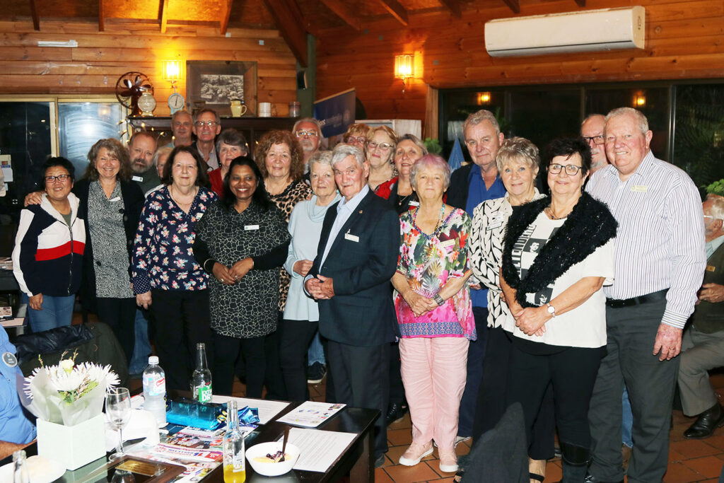 Tamborine Village Lions Club’s Changeover Dinner held at the Frogs Hollow Cafe was enjoyed by members and their guests with many great speeches and a joke or two!