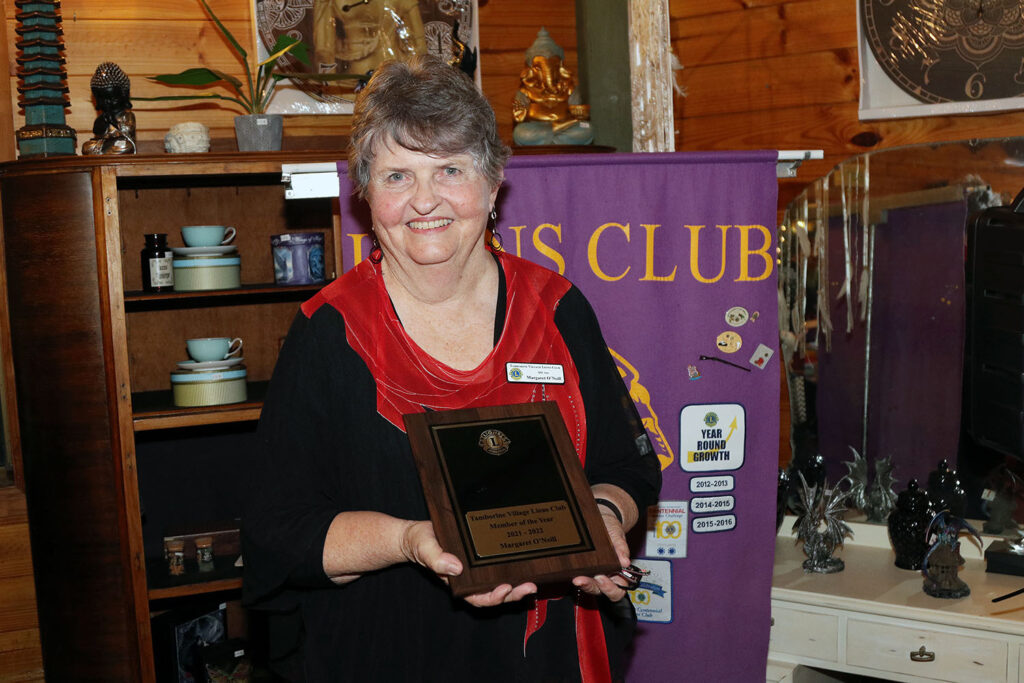 Lion Margaret O’Neill receives ‘Member Of The Year’ Award for 2021 - 2022