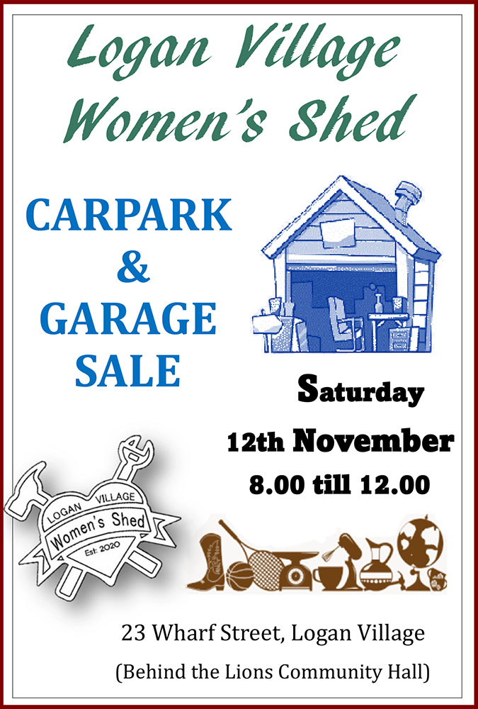 Logan Village Womens Shed - Carpark Craft & Garage Sale