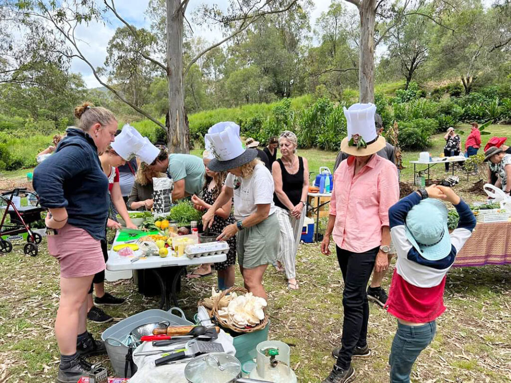 Working hard at the Sustainable Cook-Off