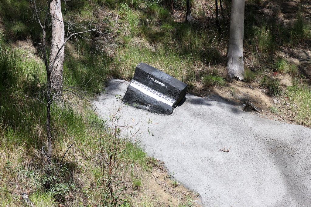 Piano Rock recently stabilised with batter stabilisation