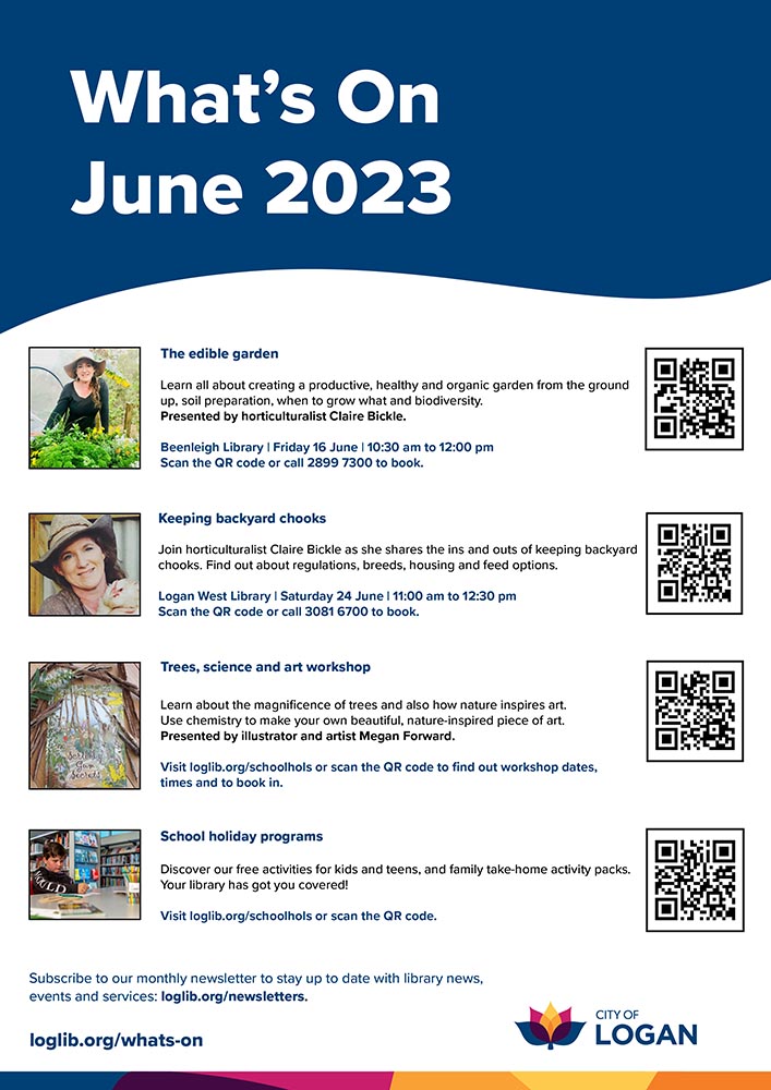 Logan City Council Libraries - What's On June 2023