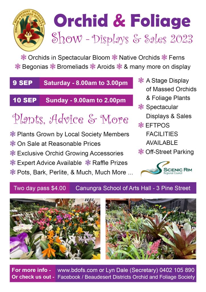 Orchid & Foliage Show Sep 2023