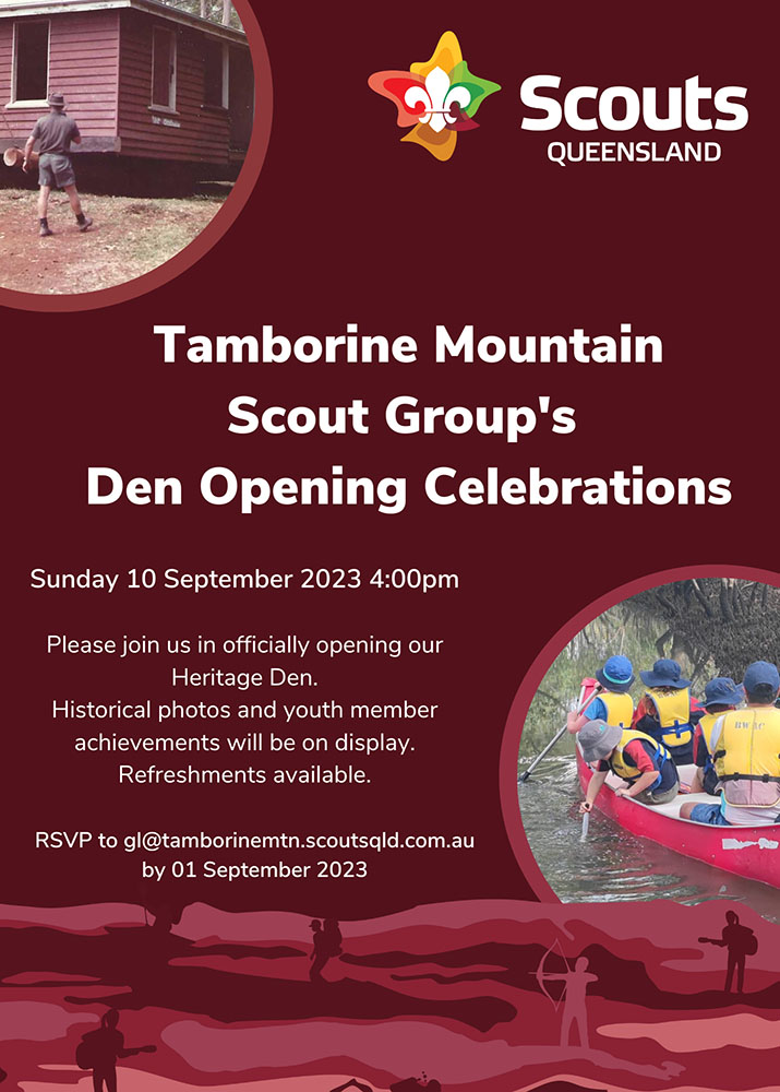 Tamborine Mountain Scout Group Den Opening
